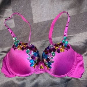 Purple Jewel Bling Marciano Bra